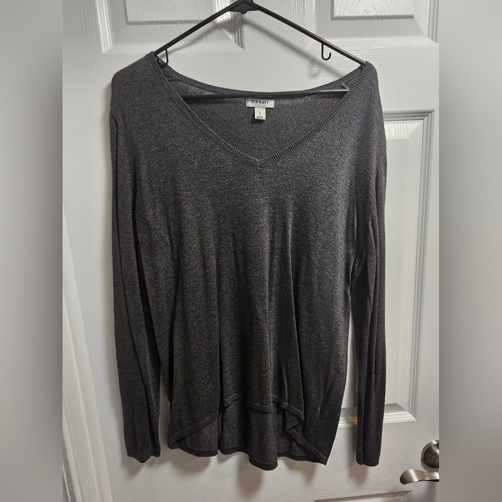 Women's V-Neck Heathered Sweater